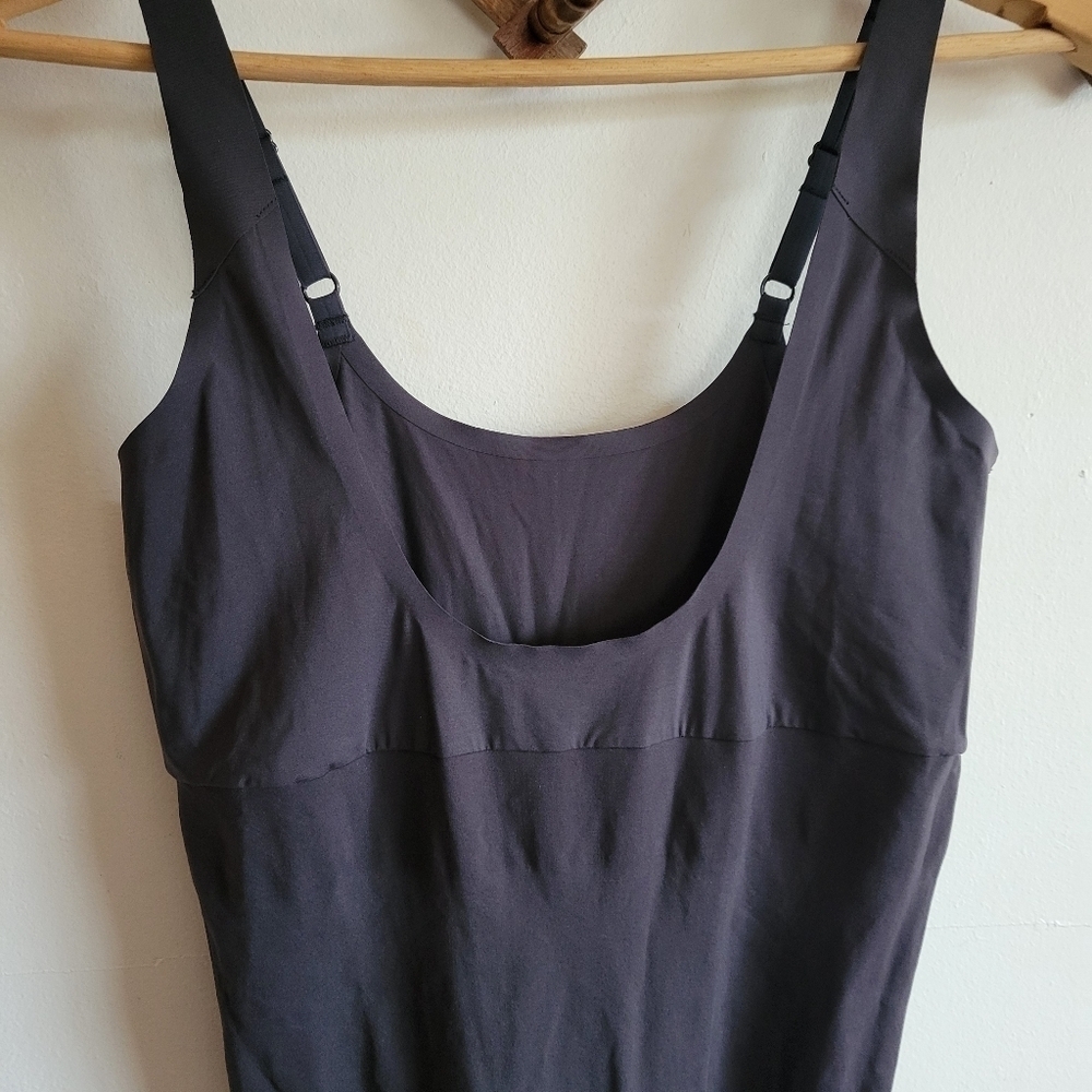 Spanx Shapewear One Piece Tank Top Shorts Black Compression 1X - Picture 10 of 13